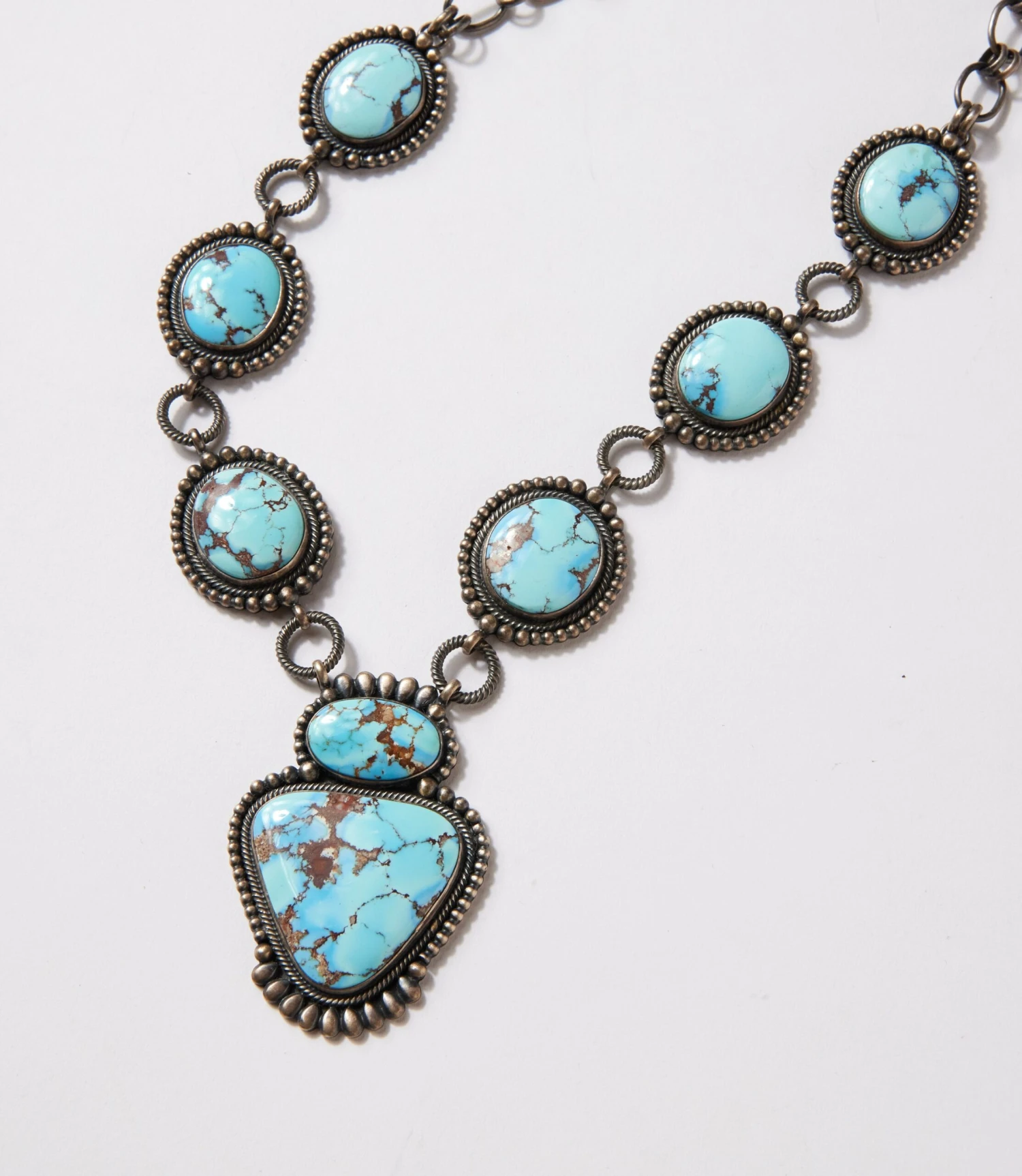 Golden Hill Turquoise Station Necklace Set 3 Golden Hill Turquoise Station Necklace Set