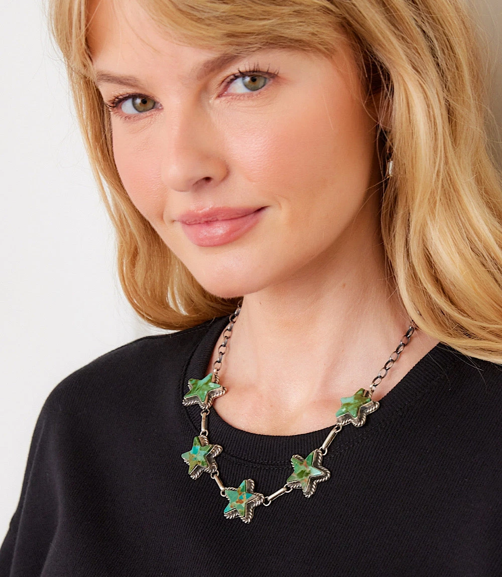 Five Star Turquoise Necklace 3 Five Star Turquoise Necklace