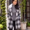 Shearling Collar Coat -Karen Kane Store 107A0EE9 F0EE 4BD0 AD99 5300437DA77A
