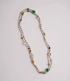 Multi Color Beaded Gemstone Necklace -Karen Kane Store 13E856A7 13B0 4221 A520 5CC2CDBB3734