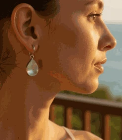 Faceted Aquamarine Teardrop Earrings -Karen Kane Store 1D0435CF 9D6B 493C 896F 55D3A1B7D17C