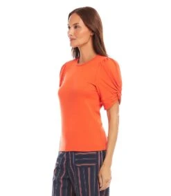 Petite Size Twist Sleeve Top -Karen Kane Store 1L05527P BTO karenkane 2025 Spring 00 2