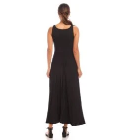 Sleeveless Flare Midi Dress -Karen Kane Store 1L13030 BLK karenkane 2025 Spring 00 3
