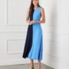Petite Size Sleeveless Colorblock Midi Dress 2 Petite Size Sleeveless Colorblock Midi Dress -Karen Kane Store 1L13031P NBL karenkane 2025 Spring 00 2