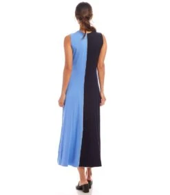 Petite Size Sleeveless Colorblock Midi Dress -Karen Kane Store 1L13031P NBL karenkane 2025 Spring 00 6 pg