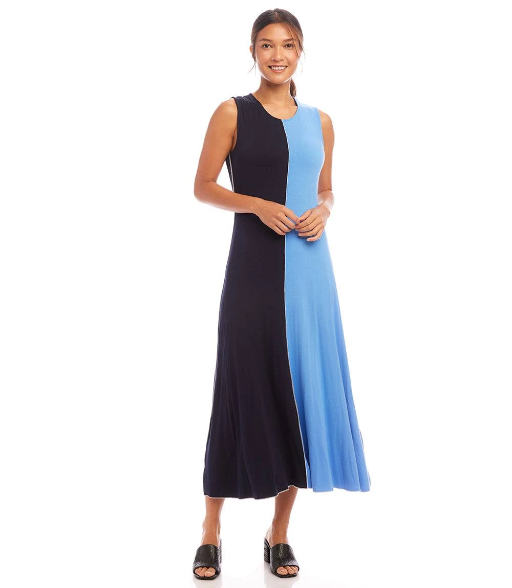Sleeveless Colorblock Midi Dress 5 Sleeveless Colorblock Midi Dress - Image 3