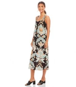 Sleeveless Side-Slit Tank Dress 11 Sleeveless Side-Slit Tank Dress -Karen Kane Store 1L20300 PRT karenkane 2025 Spring 00 2