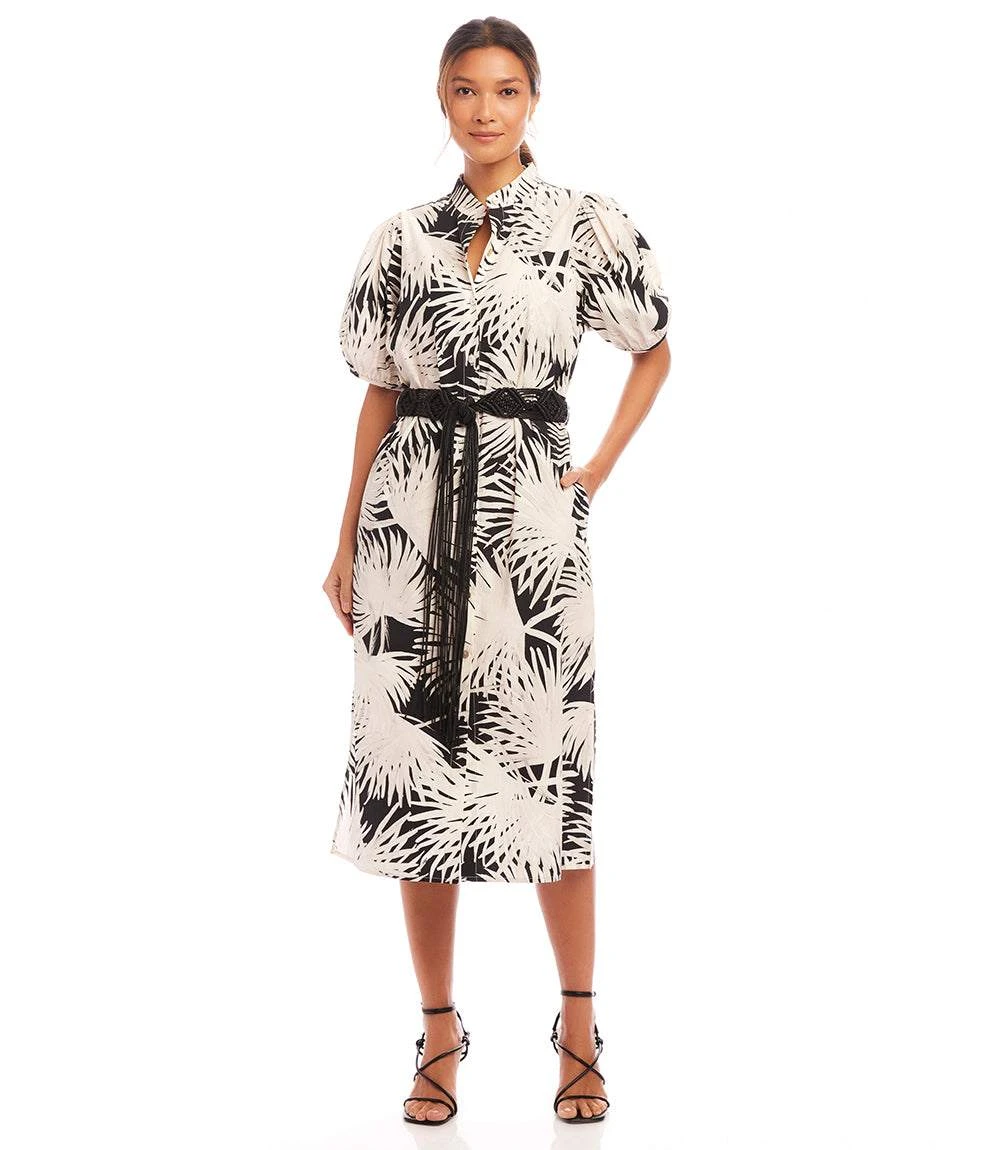 Puff Sleeve Midi Shirtdress 4 Puff Sleeve Midi Shirtdress - Image 2