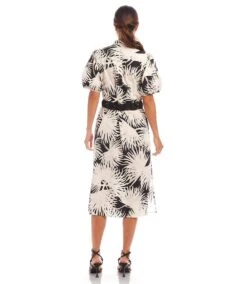 Puff Sleeve Midi Shirtdress 11 Puff Sleeve Midi Shirtdress -Karen Kane Store 1L20600 PRT karenkane 2025 Spring 00 3