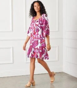 Ruffle Hem Dress -Karen Kane Store 1L20701 PRT karenkane 2025 Spring 00 2