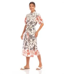 Puff Sleeve Shirtdress 10 Puff Sleeve Shirtdress -Karen Kane Store 1L21900 PRT karenkane 2025 Spring 00 2