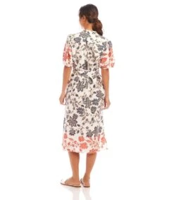 Puff Sleeve Shirtdress 11 Puff Sleeve Shirtdress -Karen Kane Store 1L21900 PRT karenkane 2025 Spring 00 3