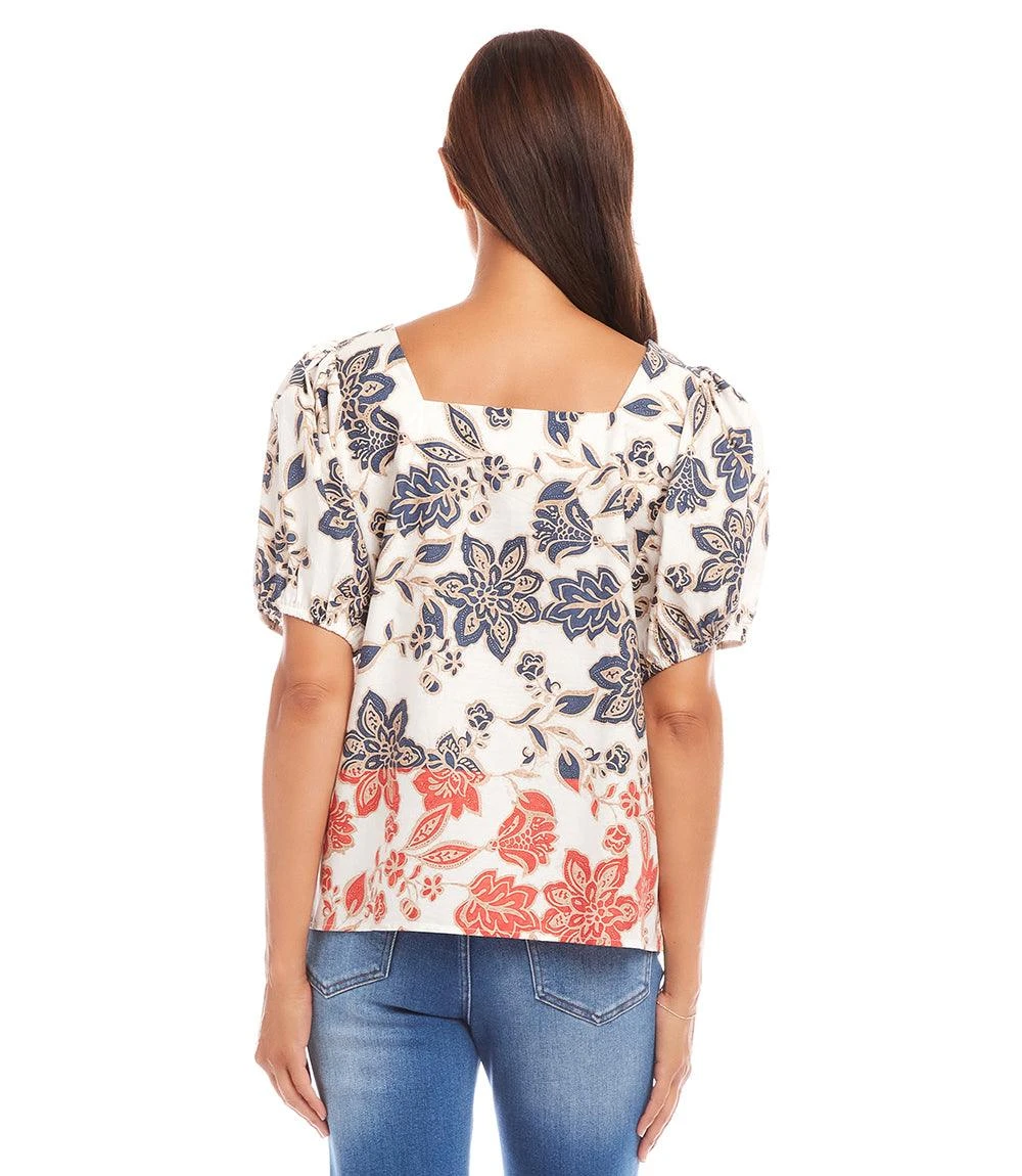 Puff Sleeve Square Neck Top 6 Puff Sleeve Square Neck Top - Image 4