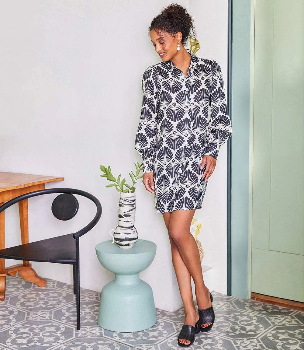 Blouson Sleeve Linen Shirtdress 3 Blouson Sleeve Linen Shirtdress