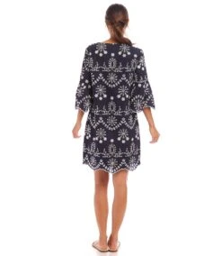 Flare Sleeve Embroidered Dress -Karen Kane Store 1L70227 karenkane 2025 Spring 00 3