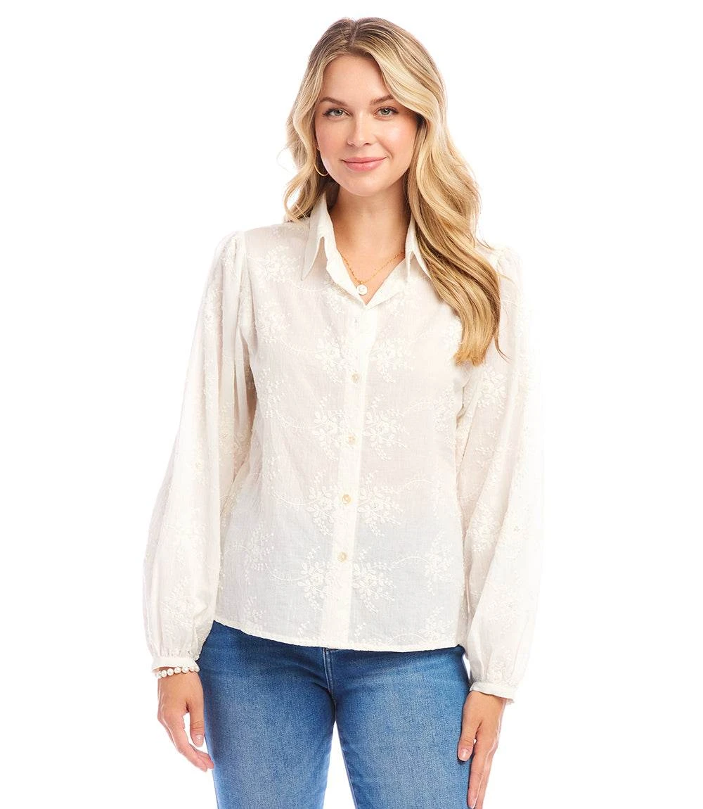 Embellished Puff Sleeve Shirt 5 Embellished Puff Sleeve Shirt - Image 3