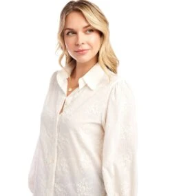 Embellished Puff Sleeve Shirt 14 Embellished Puff Sleeve Shirt -Karen Kane Store 1L70235 CRE karenkane 2025 Spring 00 4