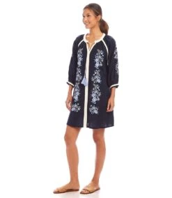 Blouson Sleeve Embroidered Peasant Dress -Karen Kane Store 1L70238 NAV karenkane 2025 Spring 00 4
