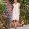 Sleeveless Crochet Dress -Karen Kane Store 1L70240 OWH karenkane 2025 Spring 0000