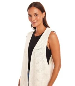Open Sweater Vest 12 Open Sweater Vest -Karen Kane Store 1L89944 CRE karenkane 2025 Spring 00 4