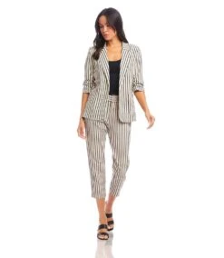 Stripe Pants -Karen Kane Store 1L90530 STP karenkane 2024 winter 00 1 619df259 cb1b 444f 9253 14c475db8e7b