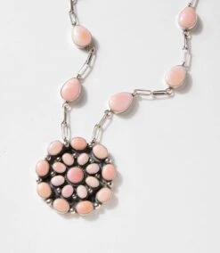 Pink Conch Necklace And Earrings Set -Karen Kane Store 2025 02 28 Delivery Jewelry Turqoise 17497