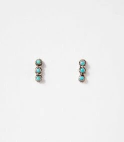 Turquoise Triple Dangle Earrings -Karen Kane Store 2025 02 28 Delivery Jewelry Turqoise 17555
