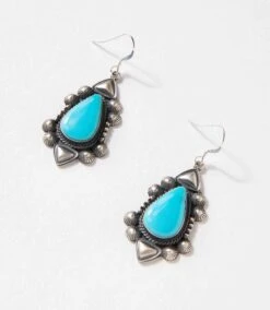 Turquoise Stone Lariat Necklace And Earrings Set -Karen Kane Store 2025 02 28 Delivery Jewelry Turqoise 17564