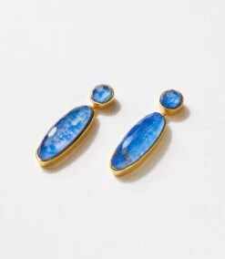 Lapis Crystal Earrings -Karen Kane Store 2051DD51 3421 484D BD04 74097B4EDA67