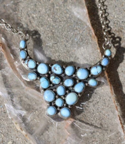 Golden Hill Longhorn Turquoise Pendant Necklace 10 Golden Hill Longhorn Turquoise Pendant Necklace -Karen Kane Store 2J9A0948 2