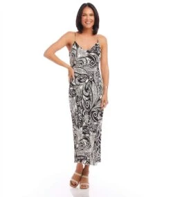 Bias Cut Midi Dress -Karen Kane Store 2L00903 PRT KK 2025 Summer 00 1