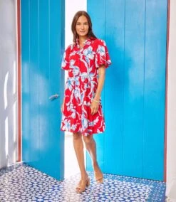 Puff Sleeve Tiered Shirtdress -Karen Kane Store 2L22400 PRT karenkane 2025 Summer 00 4