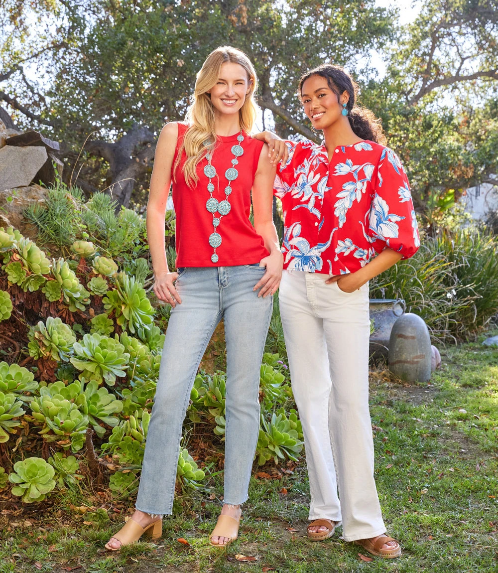 Petite Size Puff Sleeve Button-Front Shirt 9 Petite Size Puff Sleeve Button-Front Shirt - Image 7