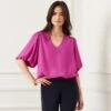 Puff Sleeve Top 1 Puff Sleeve Top -Karen Kane Store 2L25043 ORC KK 2025 Summer 00 4