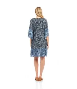 Contrast Ruffle Hem Dress -Karen Kane Store 2L28101 PRT karenkane 2025 Summer 00 5