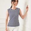 Stripe Tank -Karen Kane Store 2L30602 STP KK 2025 Summer 00 6