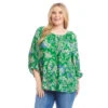 Plus Size Blouson Sleeve Top