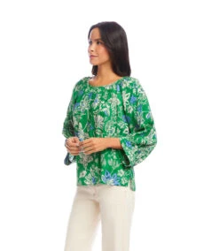 Blouson Sleeve Top 9 Blouson Sleeve Top -Karen Kane Store 2L32101 PRT KK 2025 Summer 00 2