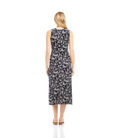 Sleeveless V-Neck Midi Dress 15 Sleeveless V-Neck Midi Dress -Karen Kane Store 2L32600 PRT KK 2025 Summer 00 5