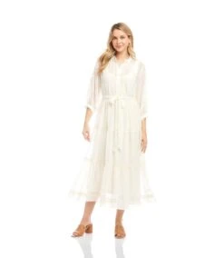 Embroidered Tiered Dress 28 Embroidered Tiered Dress -Karen Kane Store 2L39200 OWH KK 2025 Summer 00 3