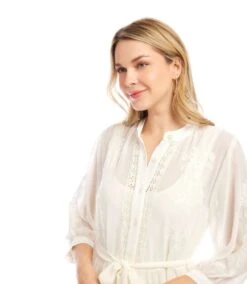 Embroidered Tiered Dress 32 Embroidered Tiered Dress -Karen Kane Store 2L39200 OWH KK 2025 Summer 00 7