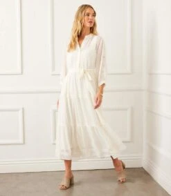 Embroidered Tiered Dress 25 Embroidered Tiered Dress -Karen Kane Store 2L39200 OWH KK 2025 Summer 00 8
