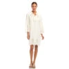 Flare Sleeve Cutout Embroidered Shirtdress 1 Flare Sleeve Cutout Embroidered Shirtdress -Karen Kane Store 2L58002 CRE KK 2025 Summer 00 1