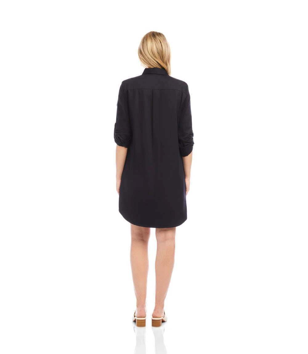 Roll Tab Embroidered Shirtdress 6 Roll Tab Embroidered Shirtdress - Image 4