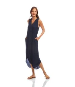 Sleeveless Midi Dress -Karen Kane Store 2L71300 NAV KK 2025 Summer 00 2
