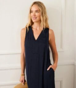 Sleeveless Midi Dress -Karen Kane Store 2L71300 NAV KK 2025 Summer 00 6