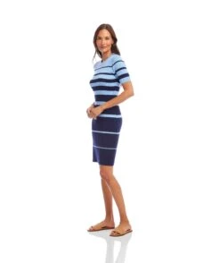 Stripe Ribbed Sweater Dress -Karen Kane Store 2L89100 LAK karenkane 2025 Summer 00 3