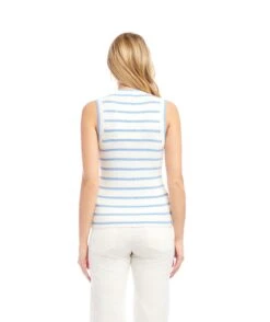 Stripe Ribbed Sweater Tank -Karen Kane Store 2L89103 LAK karenkane 2025 Summer 00 3