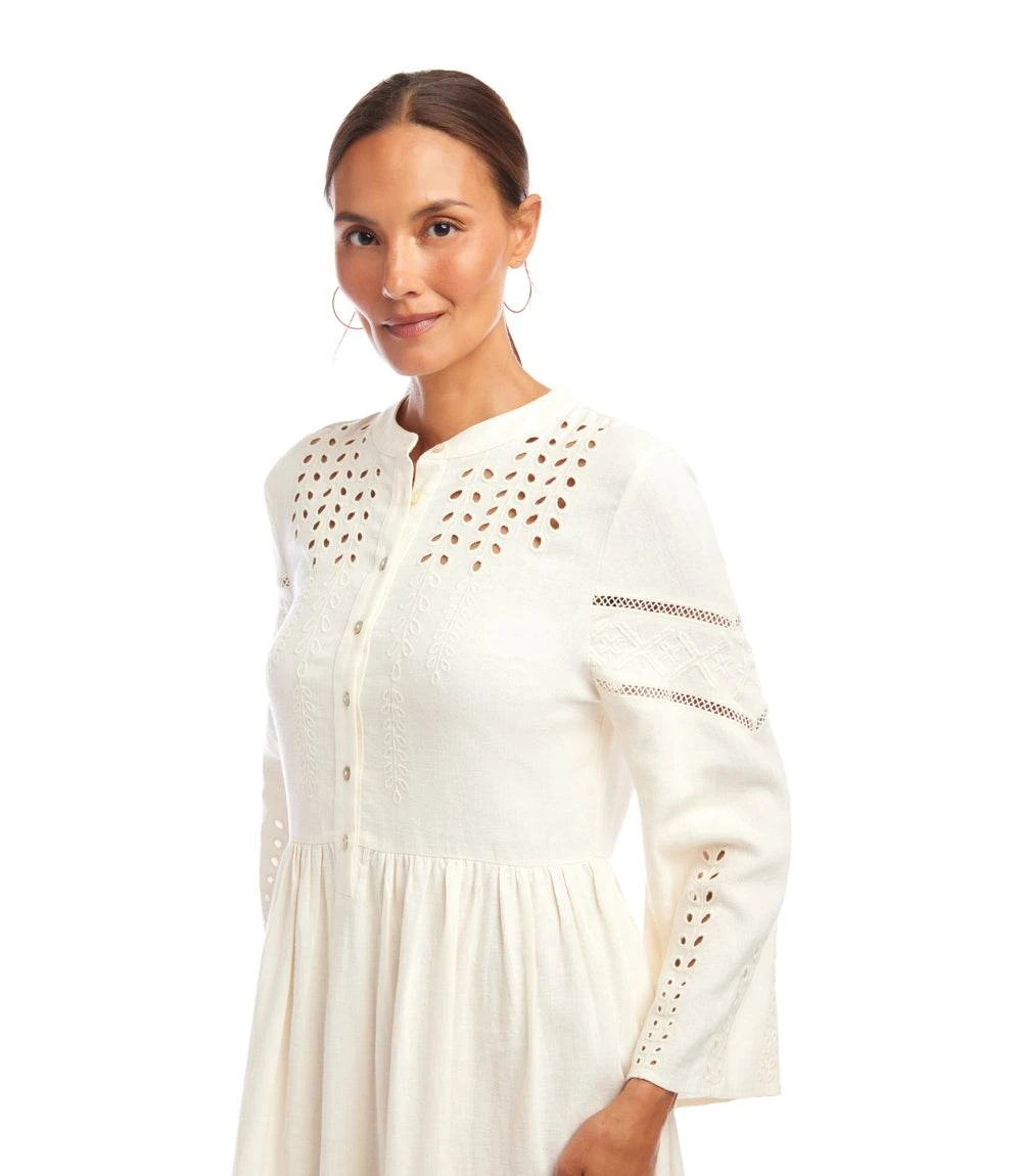 Flare Sleeve Embroidered Tiered Dress 7 Flare Sleeve Embroidered Tiered Dress - Image 5