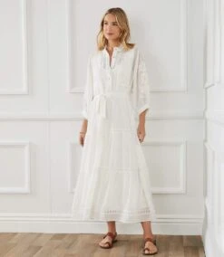 Embroidered Tiered Dress 38 Embroidered Tiered Dress -Karen Kane Store 3805F8AD 186D 457D 9341 00B9865C8D55